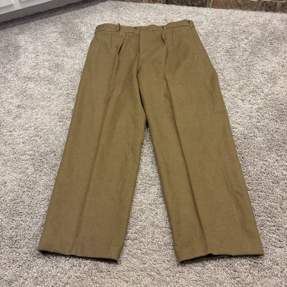 1968 Australian Army Service Dress Trousers Khaki Green / brown Wool Vietnam War